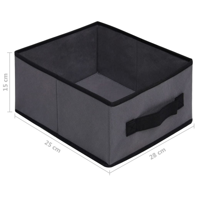 Produktbild för Byrå med 6 lådor 55x29x55 cm grå stål