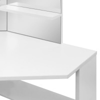 Miniatyr av produktbild för Sminkbord hörn vit