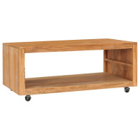 Produktbild för Soffbord 110x60x40 cm massiv teak