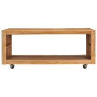 Produktbild för Soffbord 110x60x40 cm massiv teak