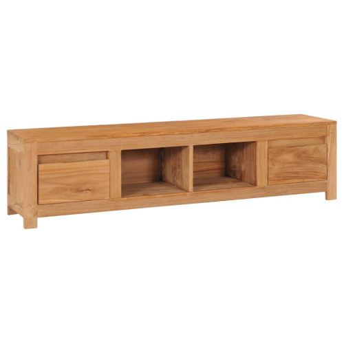 vidaXL TV-bänk 135x30x35 cm massiv teak