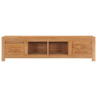 Produktbild för TV-bänk 135x30x35 cm massiv teak