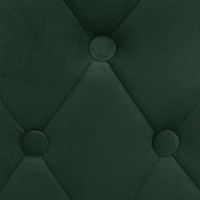 Produktbild för Barstolar 2 st mörkgrön sammet