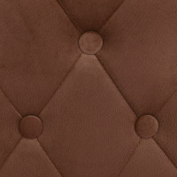 Produktbild för Barstolar 2 st brun sammet