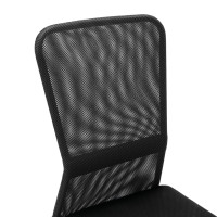 Produktbild för Kontorsstol svart 44x52x100 cm nättyg