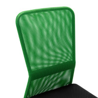 Miniatyr av produktbild för Kontorsstol svart och grön 44x52x100 cm nättyg