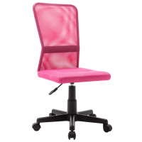 Produktbild för Kontorsstol rosa 44x52x100 cm nättyg