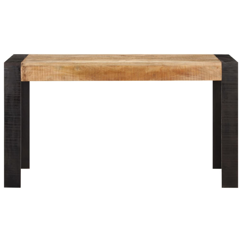 Produktbild för Matbord 140x70x76 cm massivt grovt mangoträ