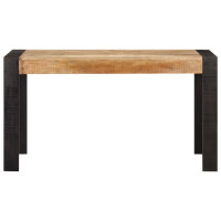 Produktbild för Matbord 140x70x76 cm massivt grovt mangoträ