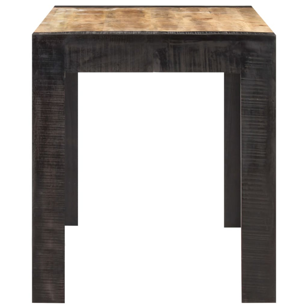 Produktbild för Matbord 140x70x76 cm massivt grovt mangoträ
