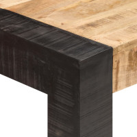Produktbild för Matbord 140x70x76 cm massivt grovt mangoträ