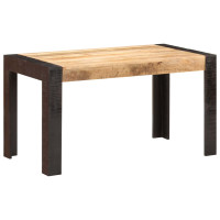 Produktbild för Matbord 140x70x76 cm massivt grovt mangoträ