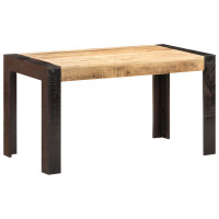 Produktbild för Matbord 140x70x76 cm massivt grovt mangoträ
