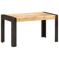 Produktbild för Matbord 140x70x76 cm massivt grovt mangoträ