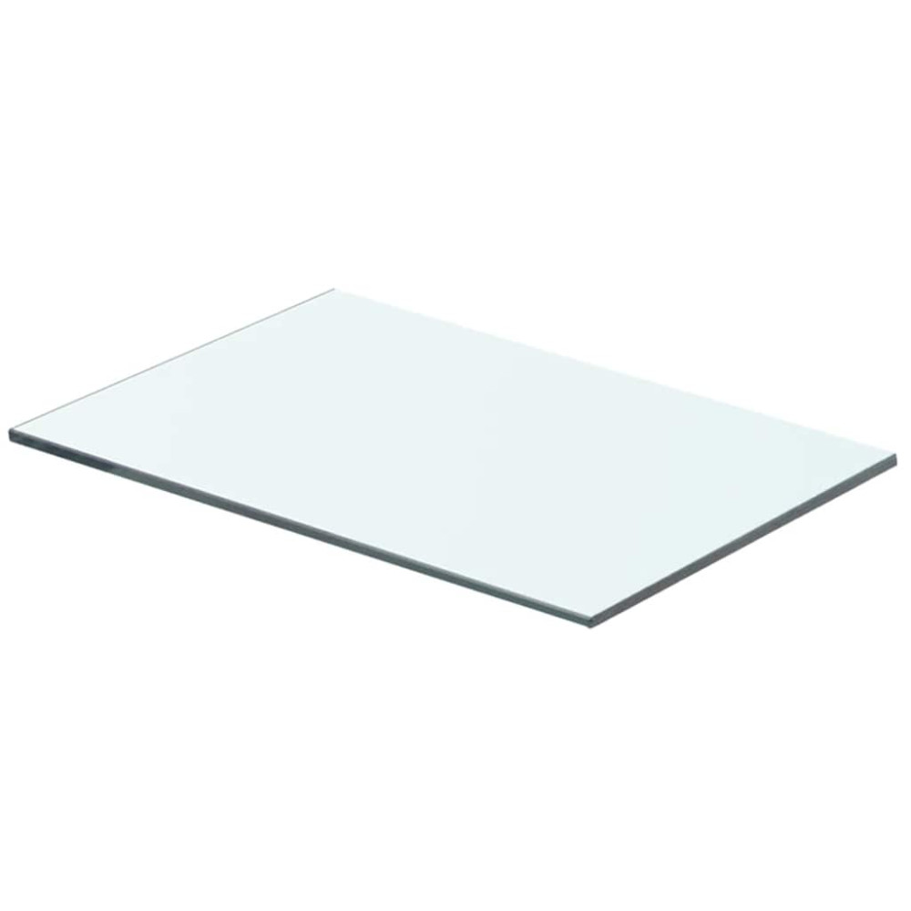 Produktbild för Hyllplan 2 st glas genomskinlig 40x20 cm