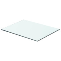 Produktbild för Hyllplan 2 st glas genomskinlig 40x25 cm