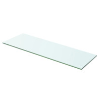 Produktbild för Hyllplan 2 st glas genomskinlig 60x15 cm