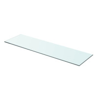 Produktbild för Hyllplan 2 st glas genomskinlig 70x20 cm