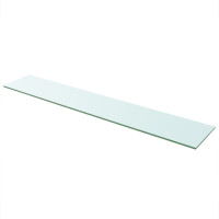 Produktbild för Hyllplan 2 st glas genomskinlig 110x20 cm