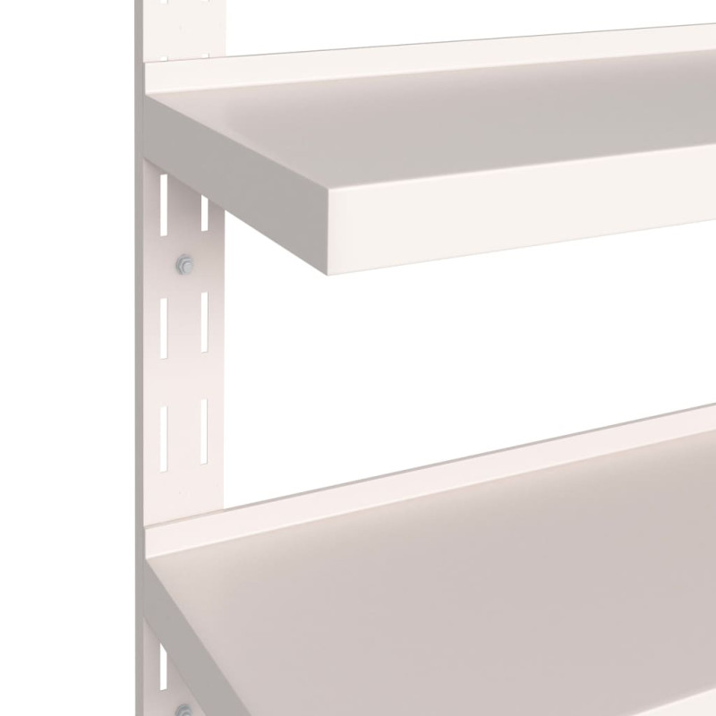 Produktbild för Svävande vägghylla 2 plan rostfritt stål 200x30 cm