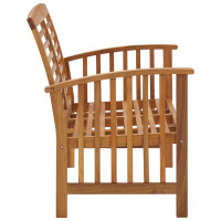 Produktbild för Trädgårdsbänk 119 cm massivt akaciaträ