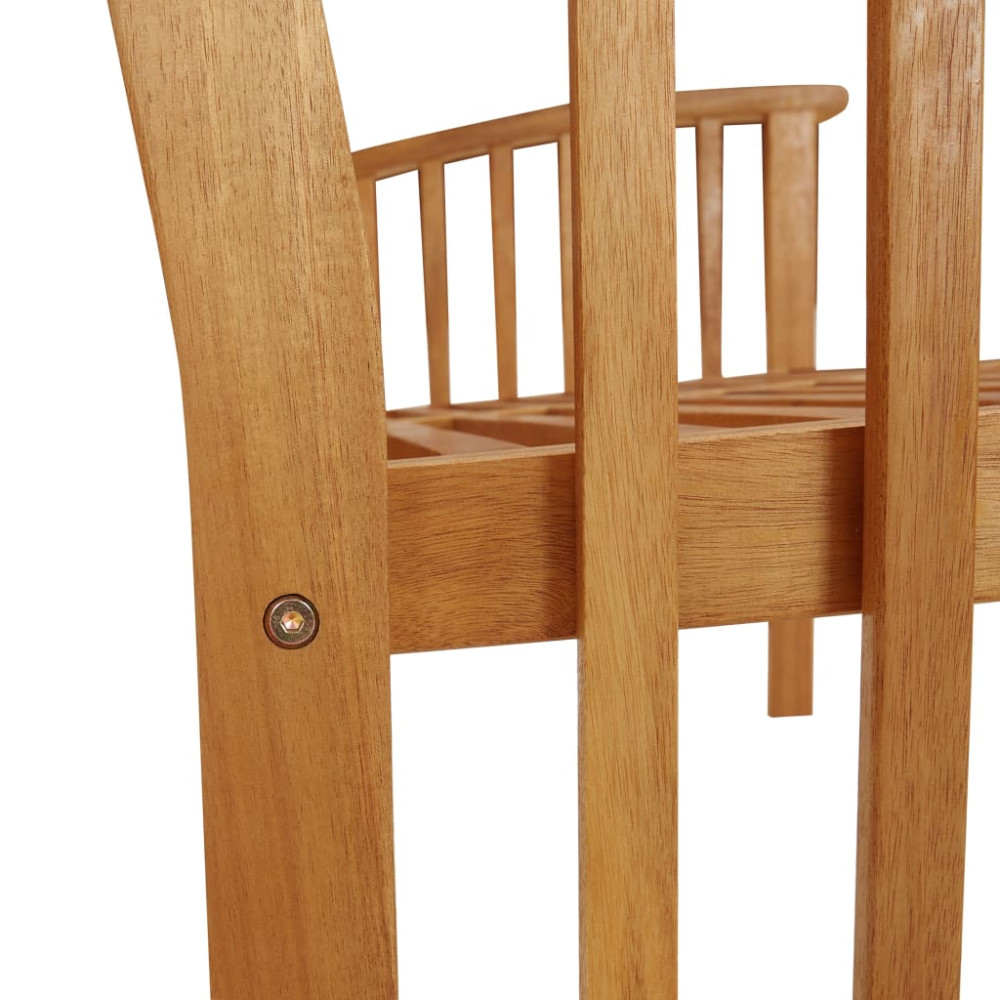 Produktbild för Trädgårdsbänk 119 cm massivt akaciaträ