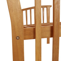 Produktbild för Trädgårdsbänk 119 cm massivt akaciaträ