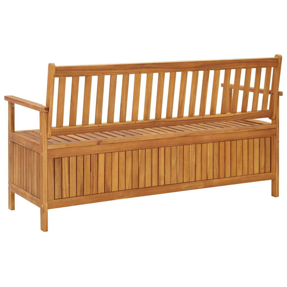 Produktbild för Förvaringsbänk 148 cm massivt akaciaträ