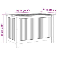 Produktbild för Trädgårdslåda 90x50x58 cm massivt akaciaträ