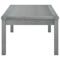 Produktbild för Soffbord 100x50x33 cm grått massivt akaciaträ