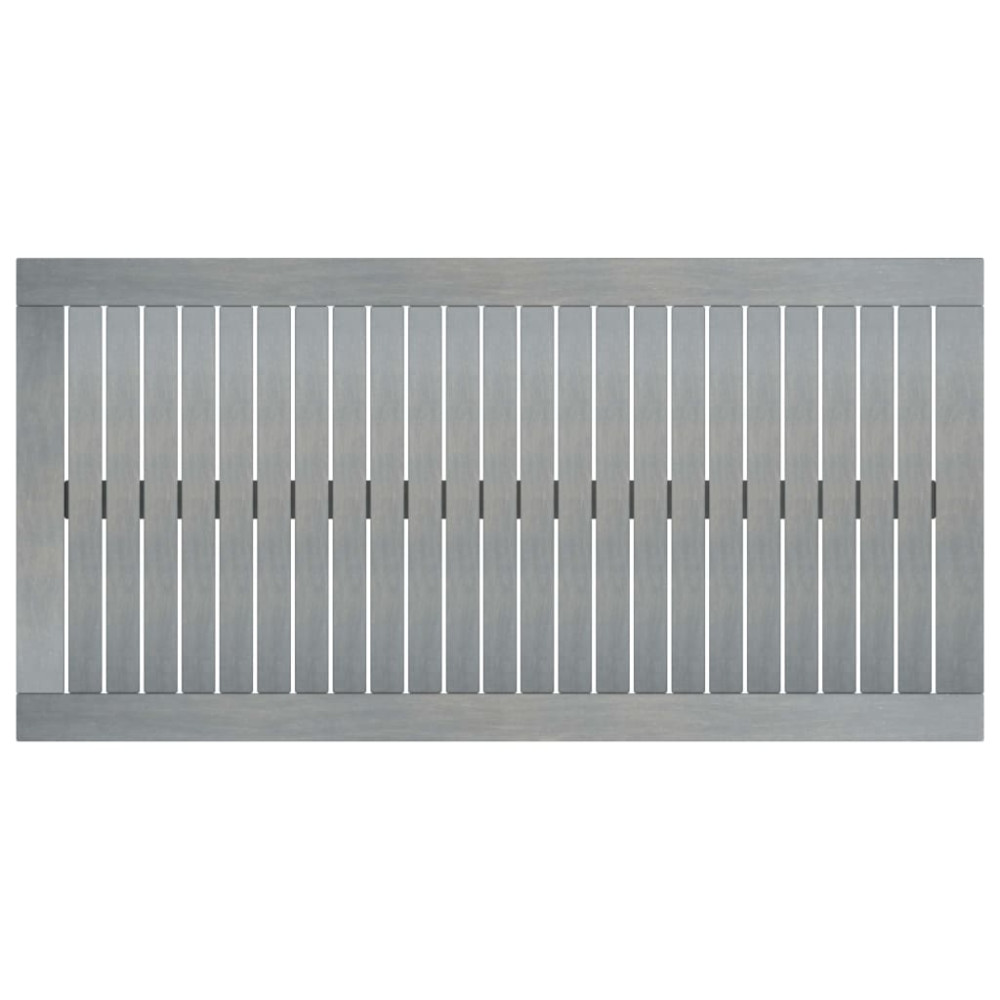 Produktbild för Soffbord 100x50x33 cm grått massivt akaciaträ