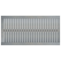 Produktbild för Soffbord 100x50x33 cm grått massivt akaciaträ