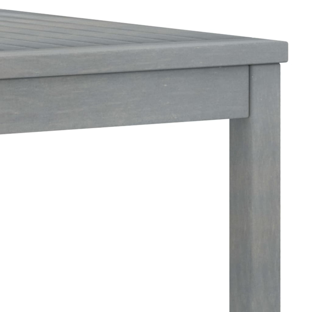 Produktbild för Soffbord 100x50x33 cm grått massivt akaciaträ