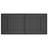 Produktbild för Trädgårdsbord antracit 190x80x72 cm stål