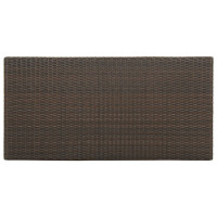 Produktbild för Barbord med förvaringshyllor brun 120x60x110 cm konstrotting