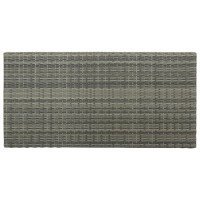 Produktbild för Barbord med förvaringshyllor grå 120x60x110 cm konstrotting