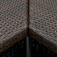 Produktbild för Hörnbar brun 100x50x105 cm konstrotting
