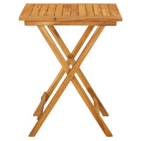 Produktbild för Hopfällbart trädgårdsbord 60x60x75 cm massivt akaciaträ