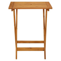 Produktbild för Hopfällbart trädgårdsbord 60x60x75 cm massivt akaciaträ