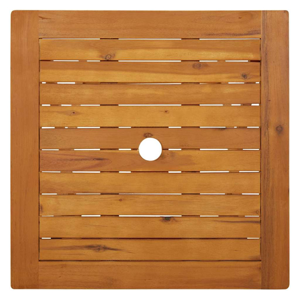 Produktbild för Hopfällbart trädgårdsbord 60x60x75 cm massivt akaciaträ