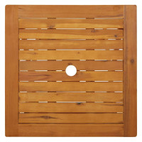 Produktbild för Hopfällbart trädgårdsbord 60x60x75 cm massivt akaciaträ