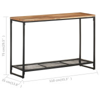 Produktbild för Avlastningsbord 110x35x75 cm massivt akaciaträ