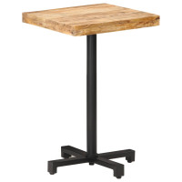 Produktbild för Cafébord fyrkantigt 50x50x75 cm grovt mangoträ