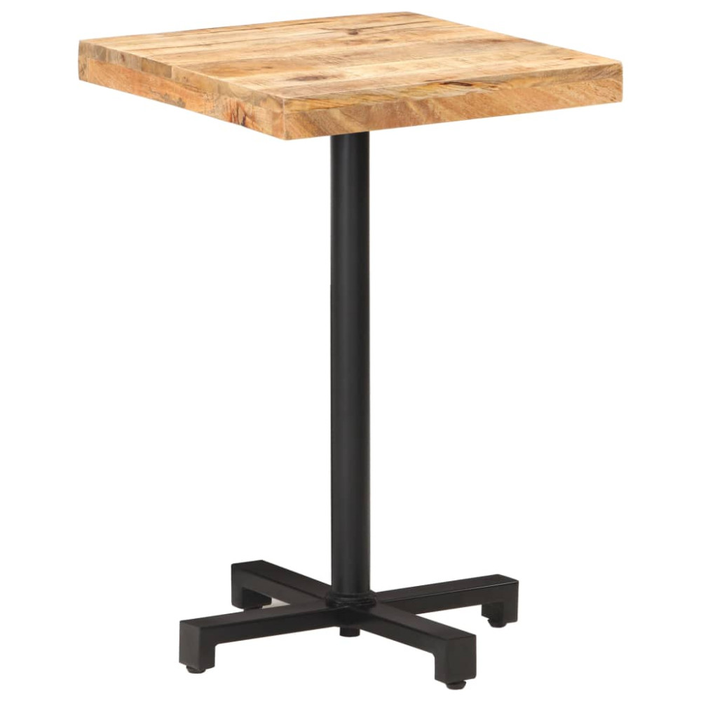 Produktbild för Cafébord fyrkantigt 50x50x75 cm grovt mangoträ