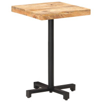 Produktbild för Cafébord fyrkantigt 50x50x75 cm grovt mangoträ