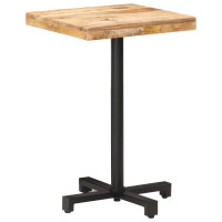 Produktbild för Cafébord fyrkantigt 50x50x75 cm grovt mangoträ