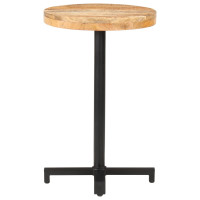 Produktbild för Cafébord runt Ø50x75 cm grovt mangoträ