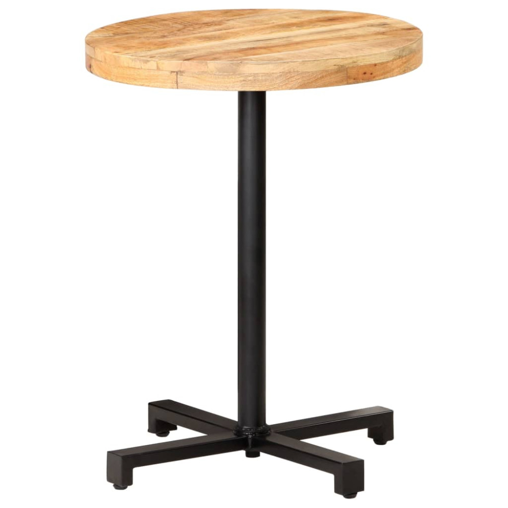 Produktbild för Cafébord runt Ø60x75 cm grovt mangoträ