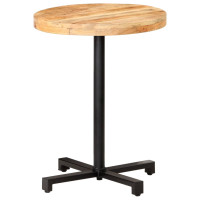 Produktbild för Cafébord runt Ø60x75 cm grovt mangoträ