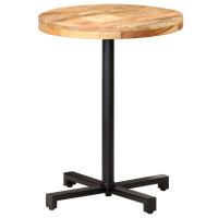 Produktbild för Cafébord runt Ø60x75 cm grovt mangoträ